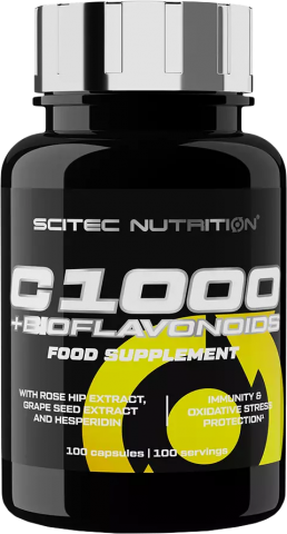 SCITEC C 1000 + Bioflavonoids 100 kapslí
