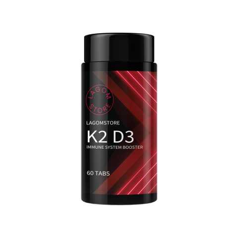 Lagomstore K2 +D3 Vitamin 60 kapslí