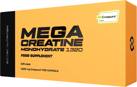 SCITEC Mega Creatine Monohydrate 1320 120 kapslí