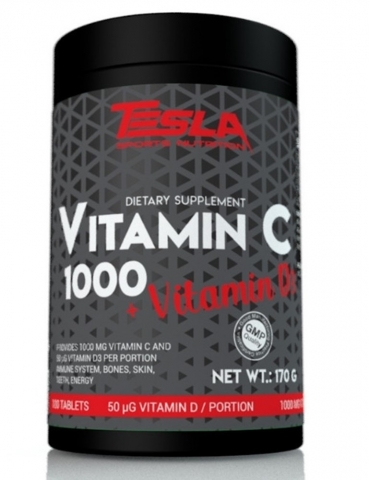 Tesla Vitamin C 1000 + Vitamin D3 100 tablet
